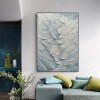 Ocean Drift-Vertical Textured Coastal Oil Painting for Modern Interiors