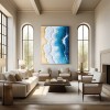 Ocean Edge: Textured Coastal Ocean Wave & Beach Oil Painting | Home Wall Decor Art