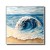Ocean Surge-Textured Ocean Wave Oil Painting | Coastal Wall Art