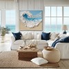 Ocean Whisper: Textured Ocean Wave Oil Painting - Coastal Wall Art for Living Room and Bedroom Decor