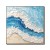 Ocean's Embrace:Thick Texture Ocean Wave Canvas Art - 3D Impasto Beach Scene Wall Decor, Coastal Themed Home Interiors Artwork