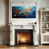 Ocean's Jewels – Colorful Fish Textured abstract Painting