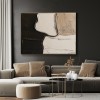 Organic Balance: Modern abstract Textured Wall Art - Neutral Tones Minimalist Canvas Painting for Living Room & Bedroom Decor