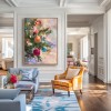 Ornaments of Joy - Christmas tree Ornament Oil Painting, Festive Textured Canvas Wall Art