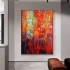 Passion – Bold abstract Oil Painting with Fiery Red & Textured Brushwork