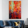 Passion – Bold abstract Oil Painting with Fiery Red & Textured Brushwork