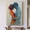 Passion and Serenity-Modern abstract Figure Painting for Bedrooms
