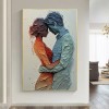 Passion and Serenity-Modern abstract Figure Painting for Bedrooms