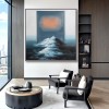 Path of Light – Surreal abstract Landscape Oil Painting, Modern Art for Living Room and Office Décor