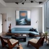 Path of Light – Surreal abstract Landscape Oil Painting, Modern Art for Living Room and Office Décor