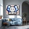 Playful Blue Character – Contemporary Cartoon Style Painting