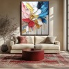 Radiant Blossom-Original Floral Oil Painting | abstract Flower Canvas for Modern Decor