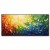 Radiant Cascade: Modern abstract Rainbow Textured Feather-Like Framed Canvas Art - Long Horizontal Wall Decor for Living Room & Bedroom