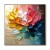 Radiant Petalscape-Colorful 3D Textured Floral Oil Painting, Modern Wall Art for Living Room & Bedroom Home Decoration