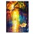 Rainy Night Oil Painting: Romantic Street Scene Wall Art
