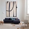 Rollercoaster-Minimalist Black & White abstract Wall Art - Geometric Line Modern Decor