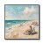 Seaside Serenity Canvas Art-Relaxing Beach Scene Painting: Impressionist Coastal Decor