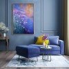Serenade of Lilies – Large Impressionist Water Lily Floral Oil Painting on Canvas