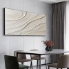 Serene Sand Waves-Minimalist Textured abstract Canvas Painting for neutral modern decor