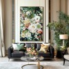 Silent Bloom Garden – Textured Floral Oil Painting Hand Painted Canvas Wall Art