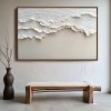 Silent Shores-Handcrafted Textured abstract Ocean Painting  for Modern Decor