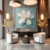 Soft Bloom Study – Hand-Painted Floral Wall Art with Textured Oil Brushwork for Modern Home Decor