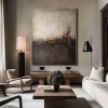 Soft Divide – Wabi-Sabi Textured abstract Wall Art with Gentle Horizon