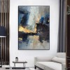 Starlit Expanse-Hand-Painted Vertical abstract Oil Painting on Canvas for Modern Interiors