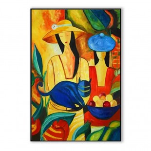 Straw Hat Ladies