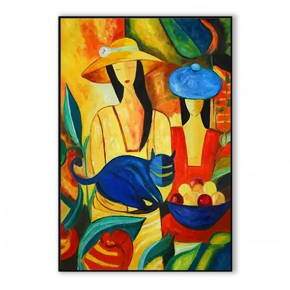 Straw Hat Ladies