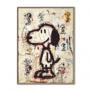 Street Pup – Graffiti Style abstract Dog Art | Pop-Inspired Cartoon Expressionism