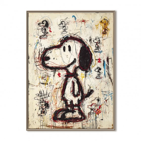 Street Pup – Graffiti Style abstract Dog Art | Pop-Inspired Cartoon Expressionism
