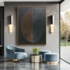 Symmetrical Echoes - Modern Interior Decor Circular Geometric abstract Wall Art
