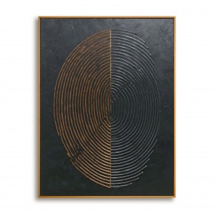 Symmetrical Echoes - Modern Interior Decor Circular Geometric abstract Wall Art