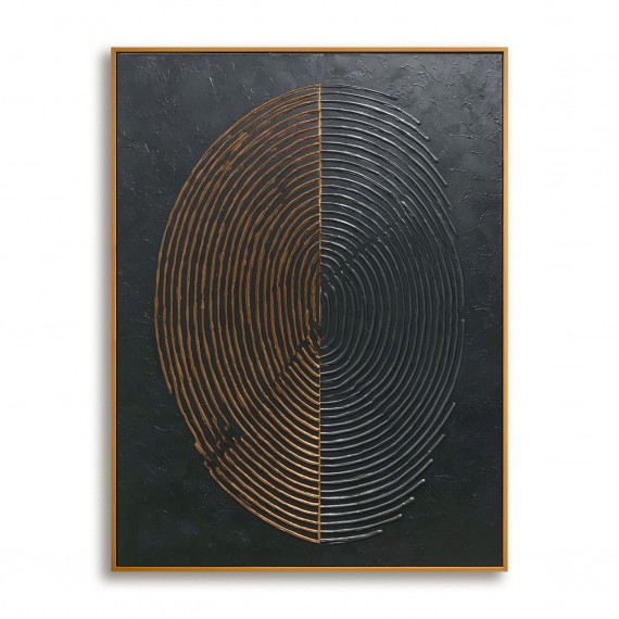 Symmetrical Echoes - Modern Interior Decor Circular Geometric abstract Wall Art