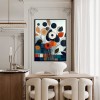 Symphony of Circles - Modern abstract Circle Flower Painting Textured Floral Wall Art