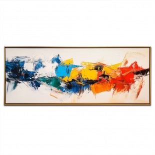 Symphony of Energy-Colorful abstract Oil Painting, Modern Textured Wall Art for Home Decoration