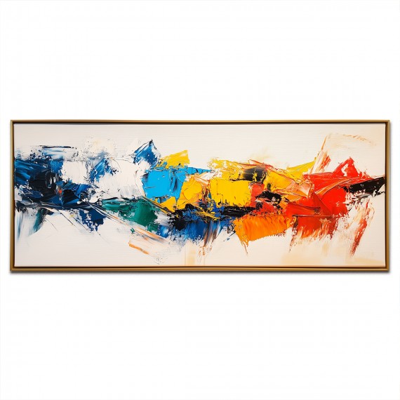 Symphony of Energy-Colorful abstract Oil Painting, Modern Textured Wall Art for Home Decoration