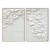Textured White Serenity Diptych