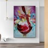 The Holy Wine-abstract Colorful Red Wine Glass Oil Painting - Vibrant Wall Art for Kitchen & Dining Room Decor