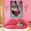 The Holy Wine-abstract Colorful Red Wine Glass Oil Painting - Vibrant Wall Art for Kitchen & Dining Room Decor