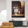 The Wine Cellar-Vintage Wine Still Life Oil Painting - Elegant Kitchen & Dining Room Wall Decor