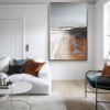 Timeless Horizons -  Brown abstract Textured Painting, Modern Artwork for Living Room & Office Walls