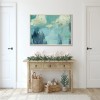 Turquoise Aquarelle – Horizontal abstract Canvas