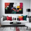 Urban Rhythm - Bold abstract Colorful Oil Painting for Living Room Decor