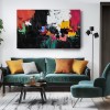 Urban Rhythm - Bold abstract Colorful Oil Painting for Living Room Decor
