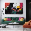 Urban Rhythm - Bold abstract Colorful Oil Painting for Living Room Decor