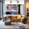 Vivid Catch — abstract Fish Oil Painting, Colorful Textured Wall Art for Modern Decor