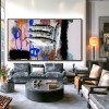 Vivid Catch — abstract Fish Oil Painting, Colorful Textured Wall Art for Modern Decor