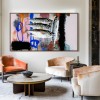 Vivid Catch — abstract Fish Oil Painting, Colorful Textured Wall Art for Modern Decor